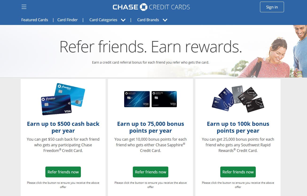 Refer a Friend screenshot